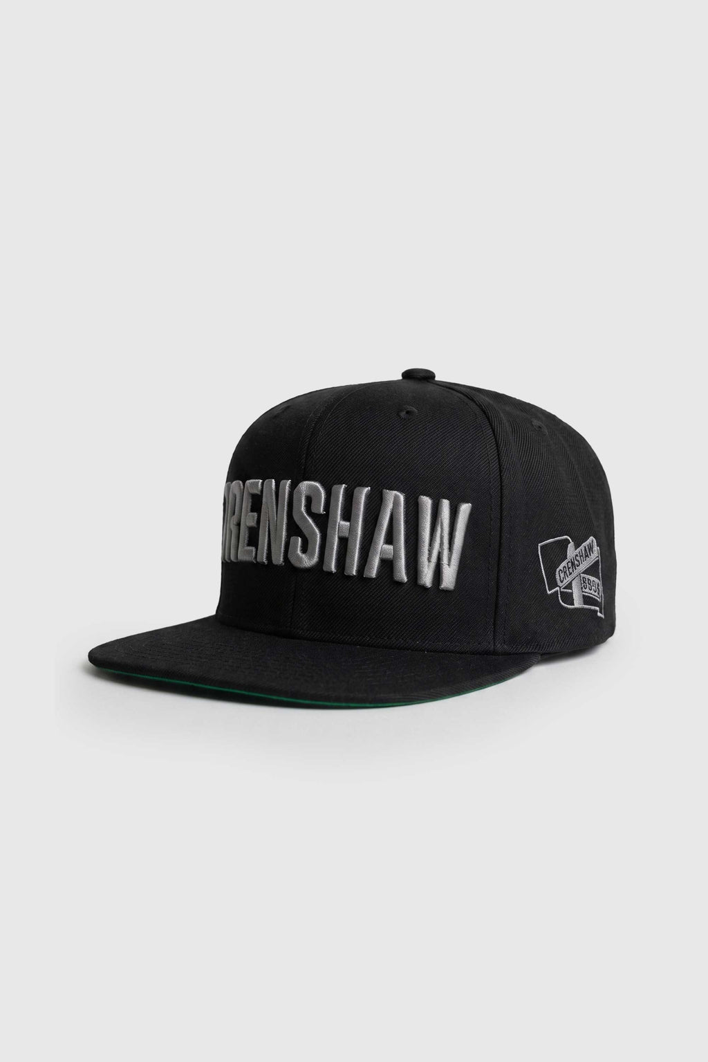 Boné Aba Reta Snapback Crenshaw Block Logo - Preto
