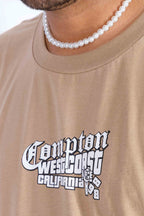 Camiseta Compton Oversized Boyz'N The Hood Caqui