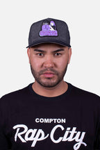 Boné Aba Curva Collab Starter X Compton X Pinkill Cinza