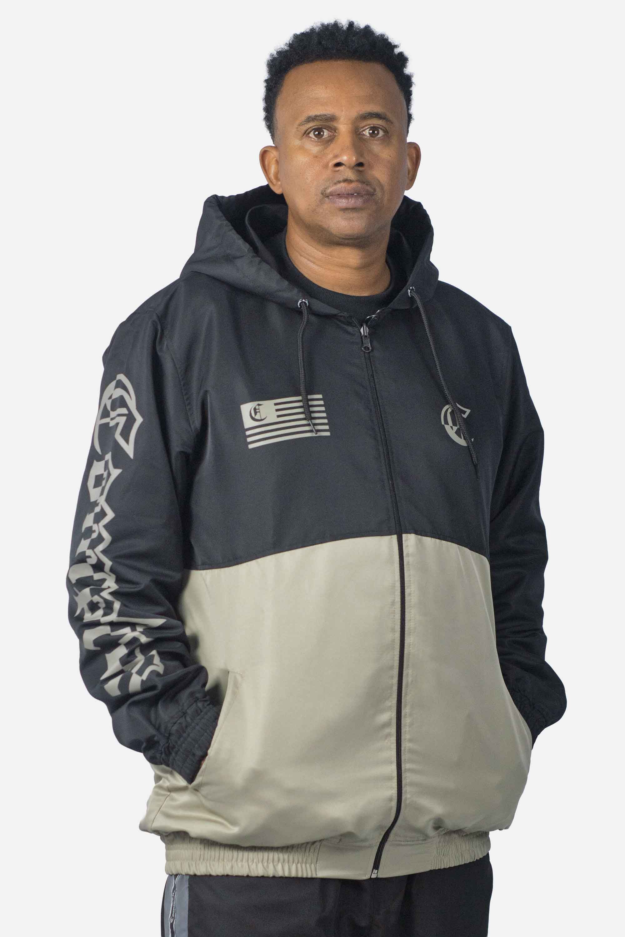 Jaqueta Compton Legacy 2 Cores Preto/Caqui