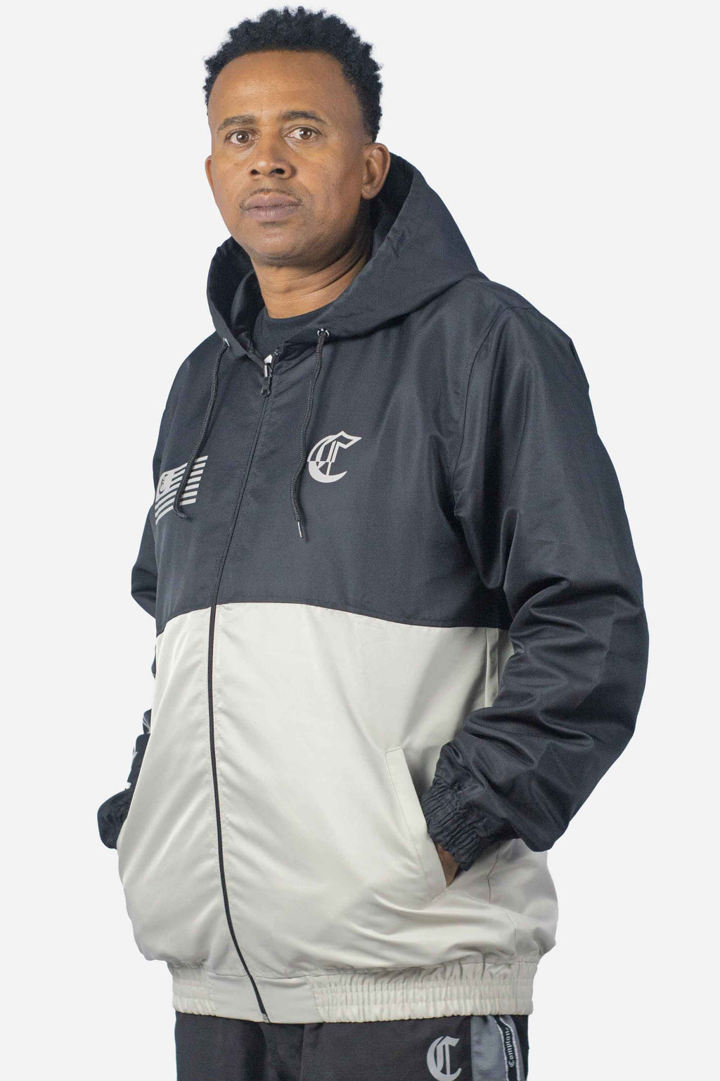 Jaqueta Compton Legacy 2 Cores Preto/Bege