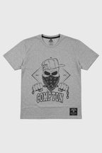 Camiseta Compton Manga Curta Skull Cinza