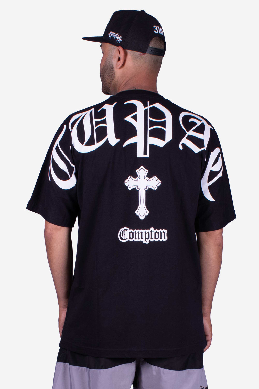 Camiseta Compton Oversized Tupac Preta