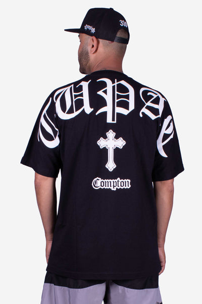 Camiseta Compton Oversized Tupac Preta