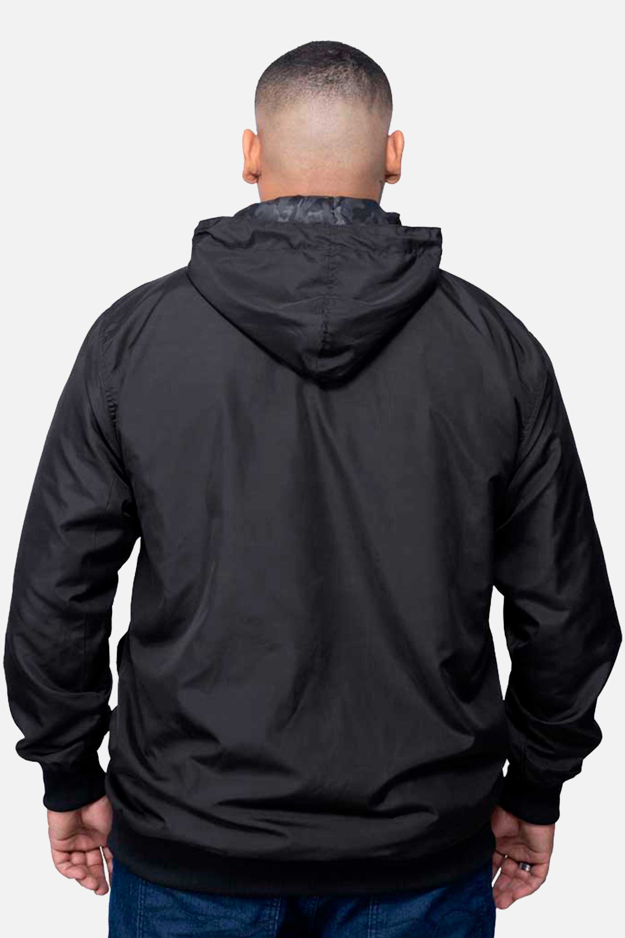 Jaqueta Compton Corta Vento Ziper Extra Preta