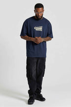 Camiseta Compton Oversized Boyz'N The Hood Azul Marinho