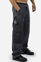 Calça Jeans Compton Balão Marmorizada