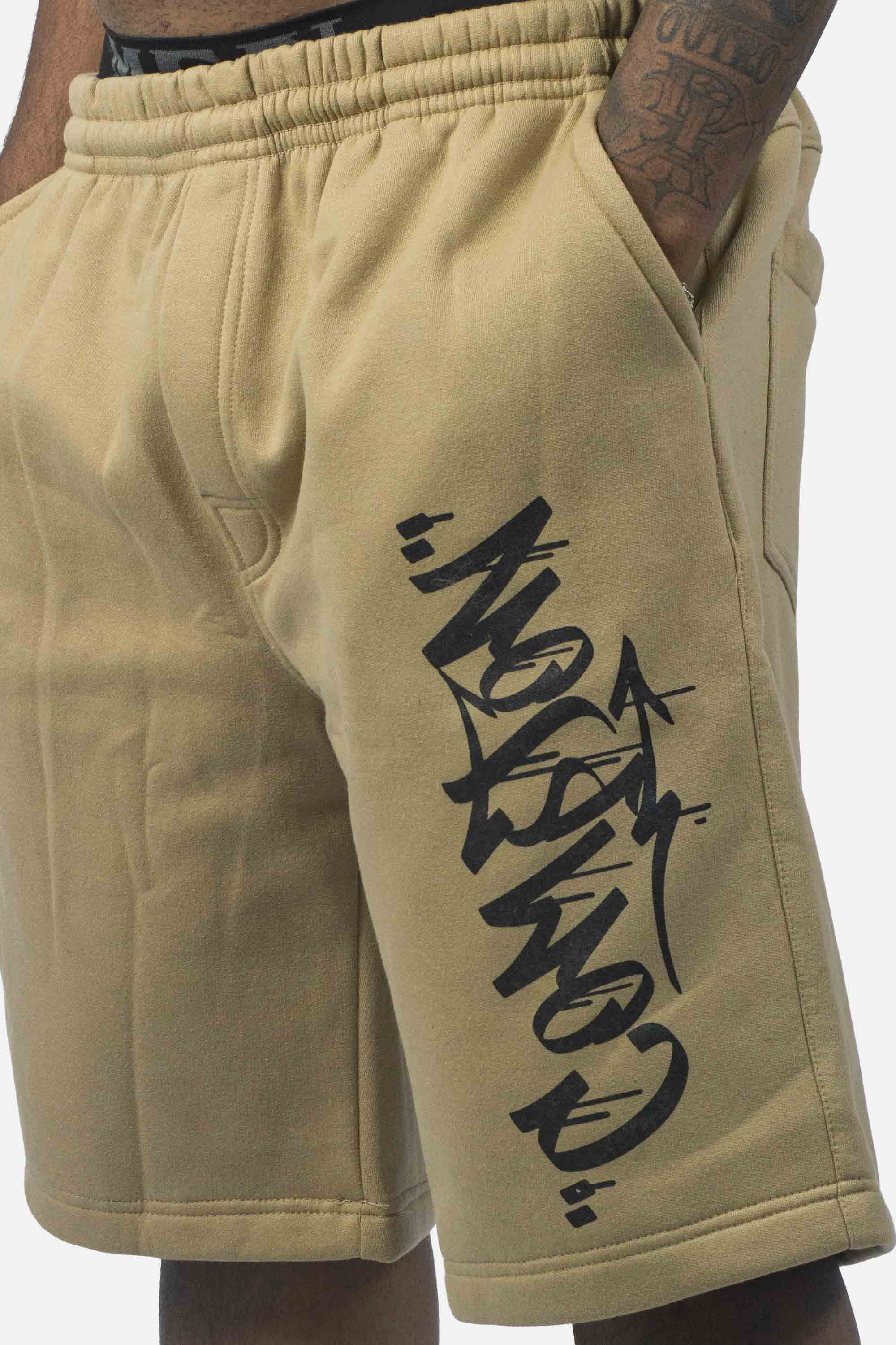 Bermuda Moletom Compton Drop Drained Caqui