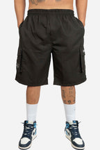 Bermuda Cargo Compton Elástico Ripstop Preta