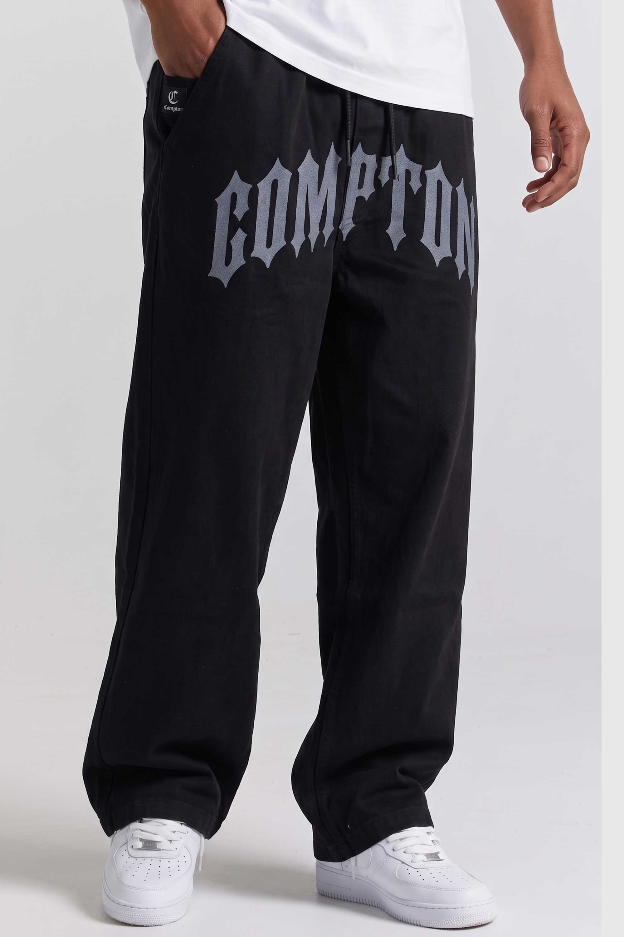 Calça Jeans Baggy Compton Gothic - Black