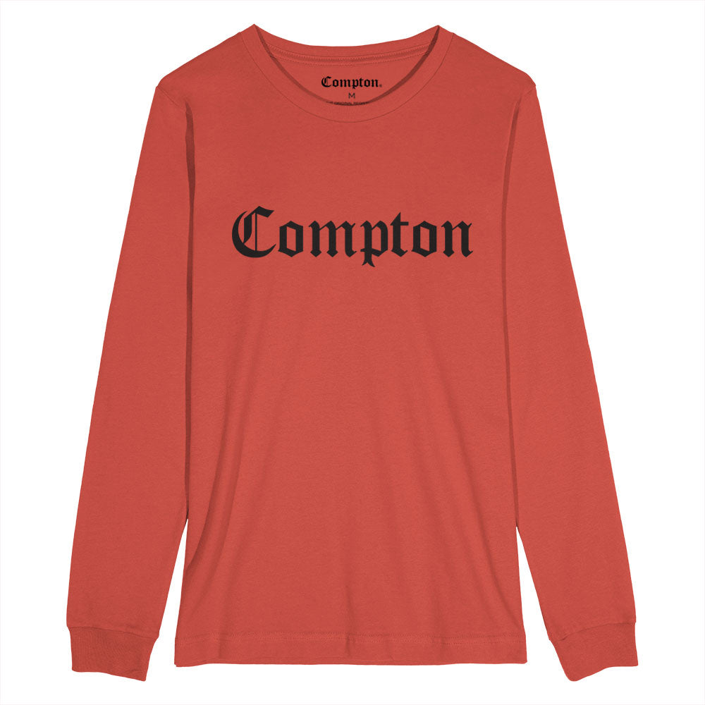 Camiseta Compton Manga Longa Classic Vermelha
