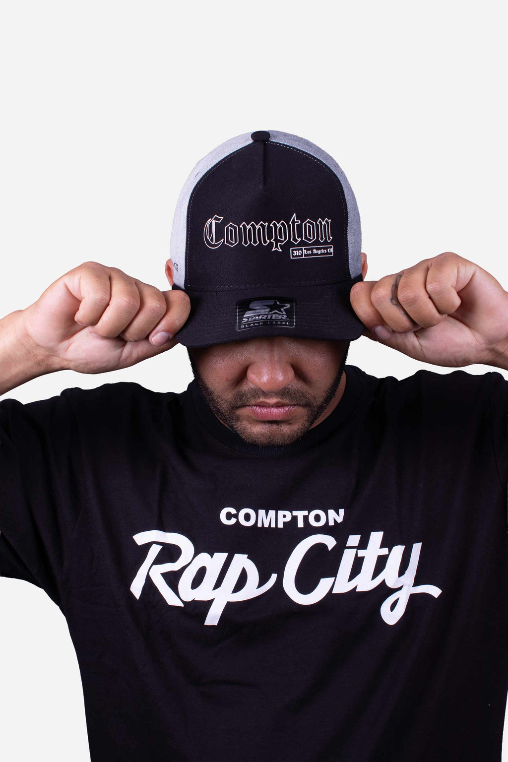 Boné Aba Curva Collab Starter X Compton 310 Cinza