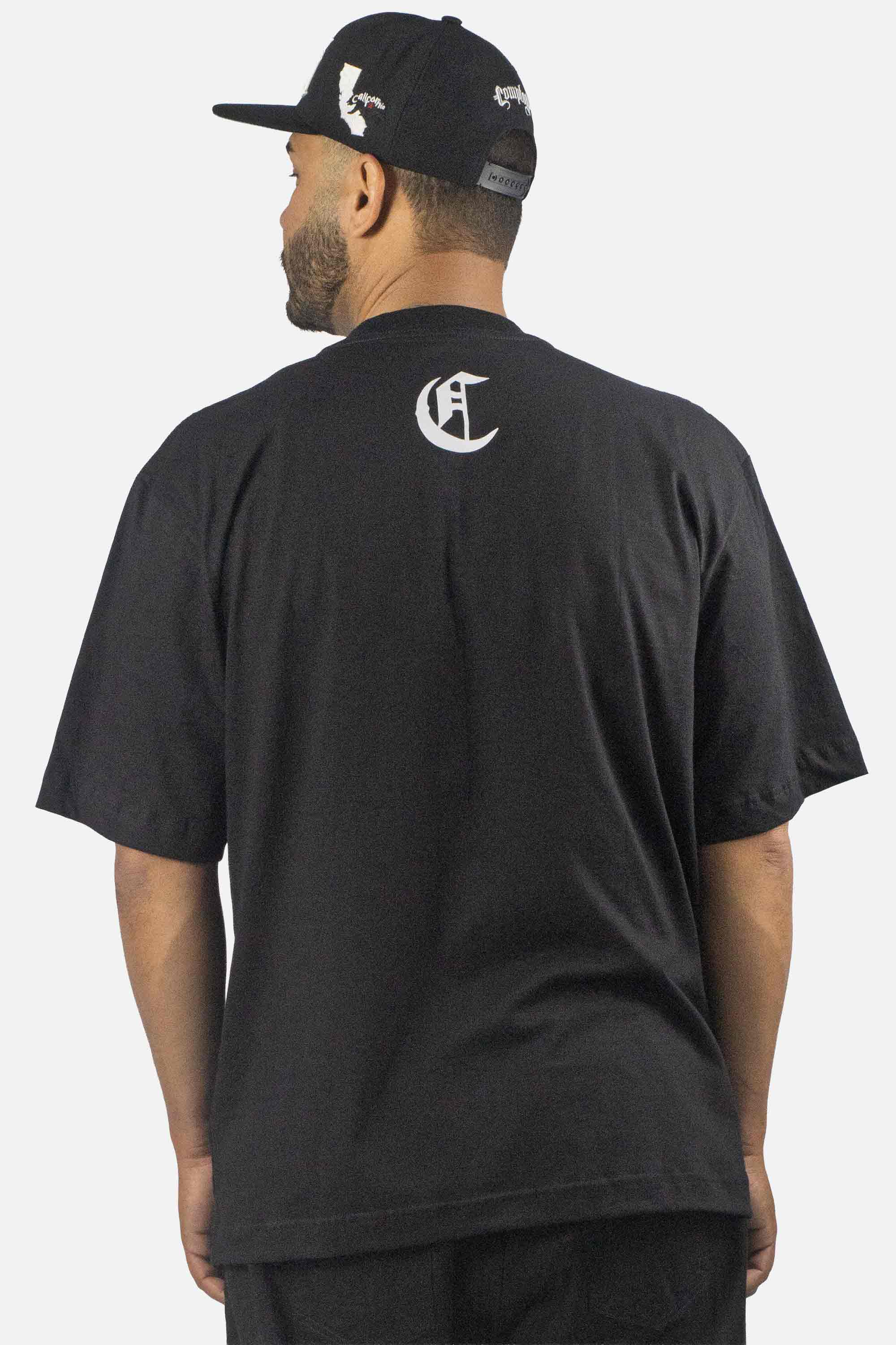 Camiseta Compton Oversized New Logo Furtacor Preta