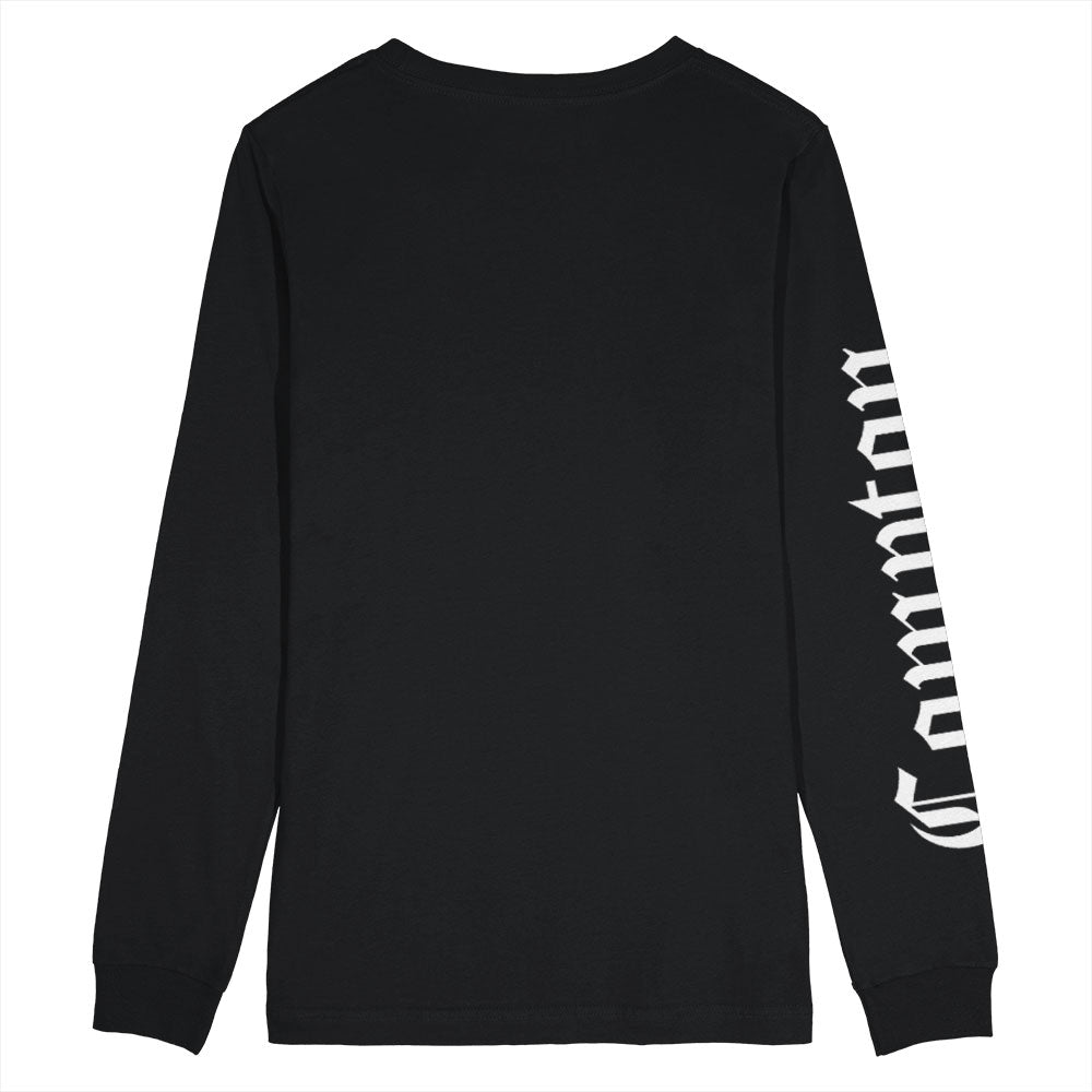 Camiseta Compton Manga Longa Logo Preta