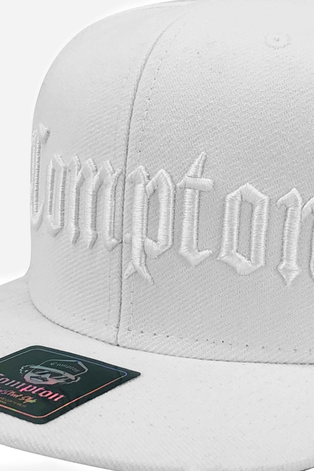 Boné Compton Aba Reta Snapback Classic All White