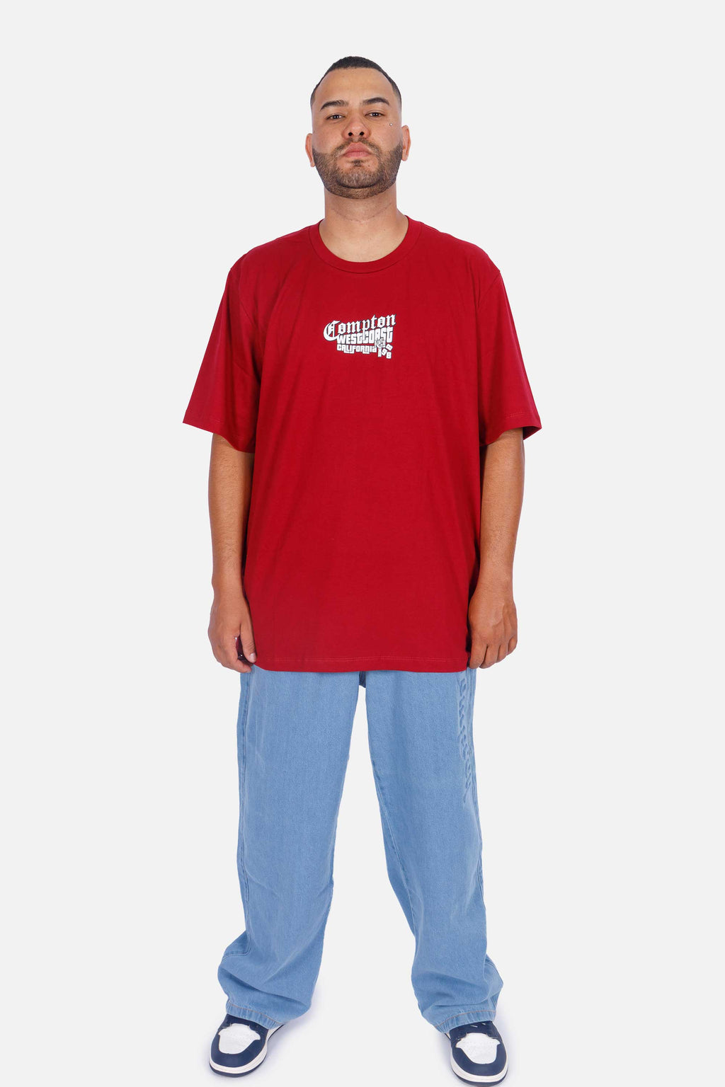 Camiseta Compton Oversized Boyz'N The Hood Vinho