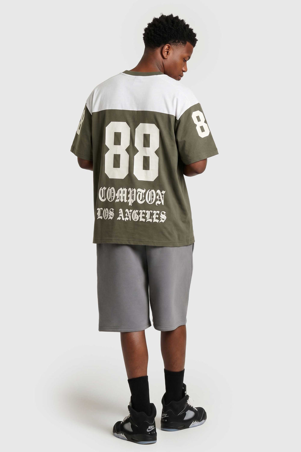 Camiseta Oversized Compton Gang Life - Verde Militar