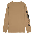 Camiseta Compton Manga Longa Logo Caqui