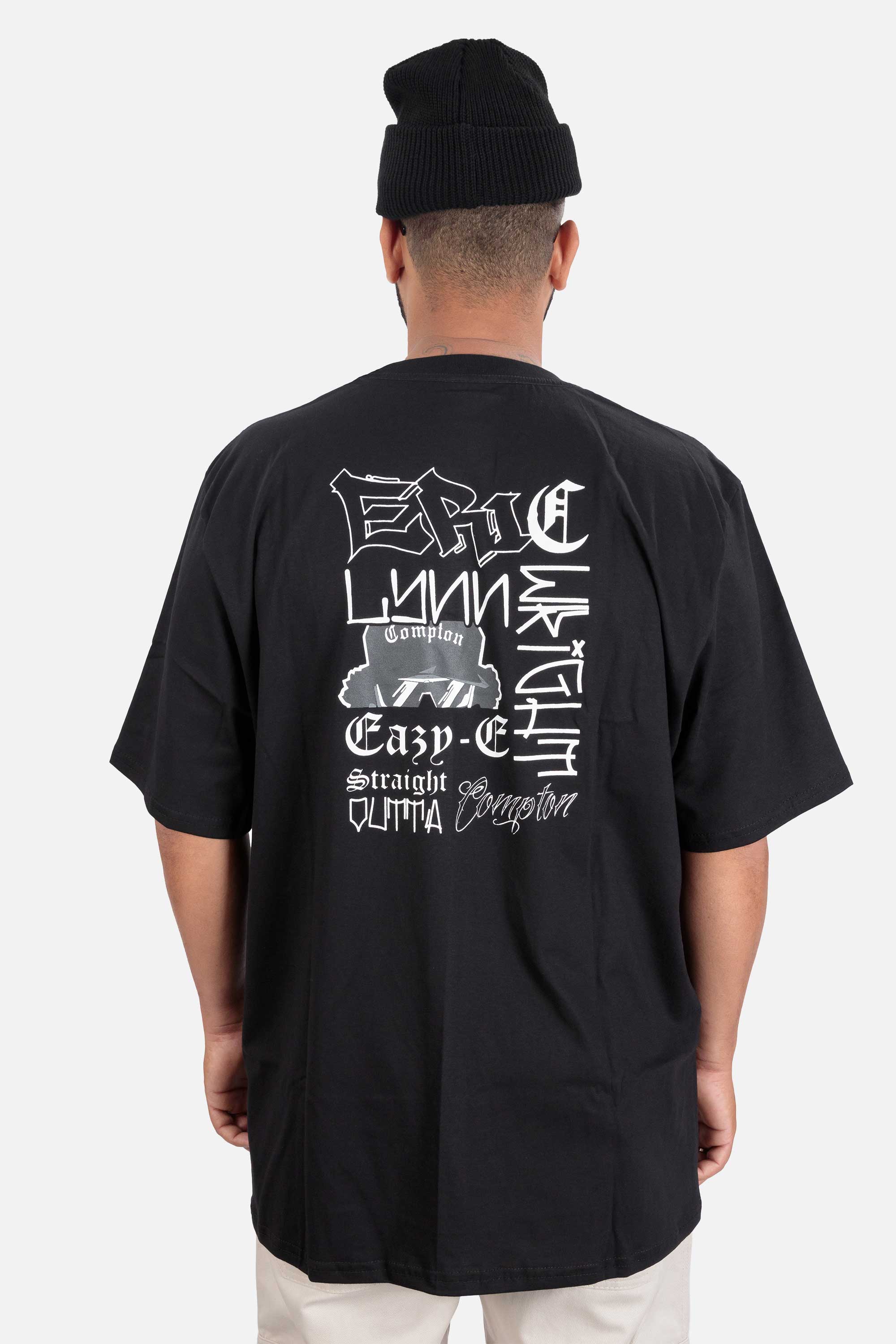Camiseta Compton Oversized Eric Wright Tribute Preto