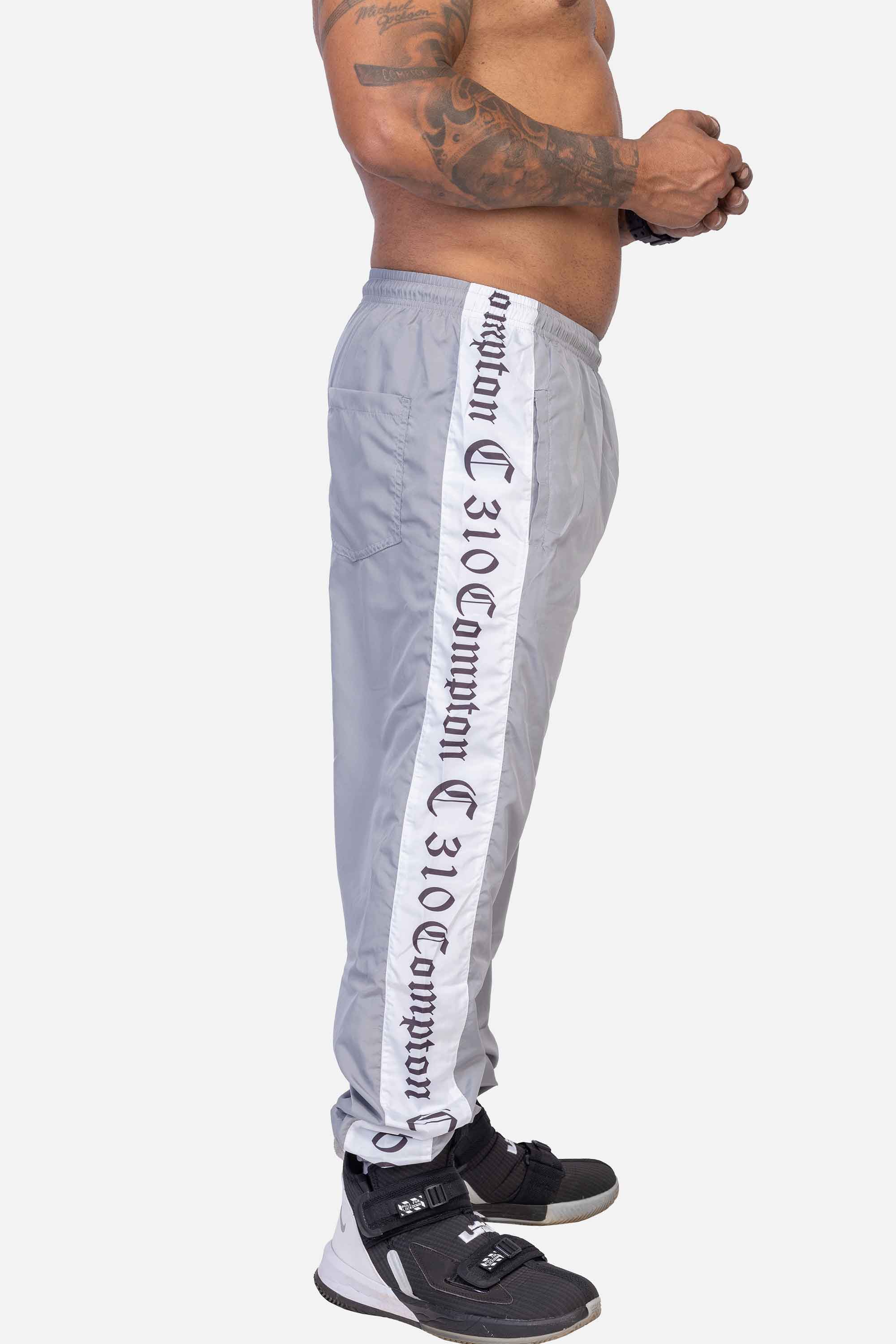 Calça Compton Tactel Faixa Cinza