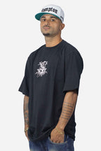 Camiseta Compton Oversized Thug Angel Preta