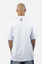 Camiseta Compton Oversized Refletiva Luminous Branca
