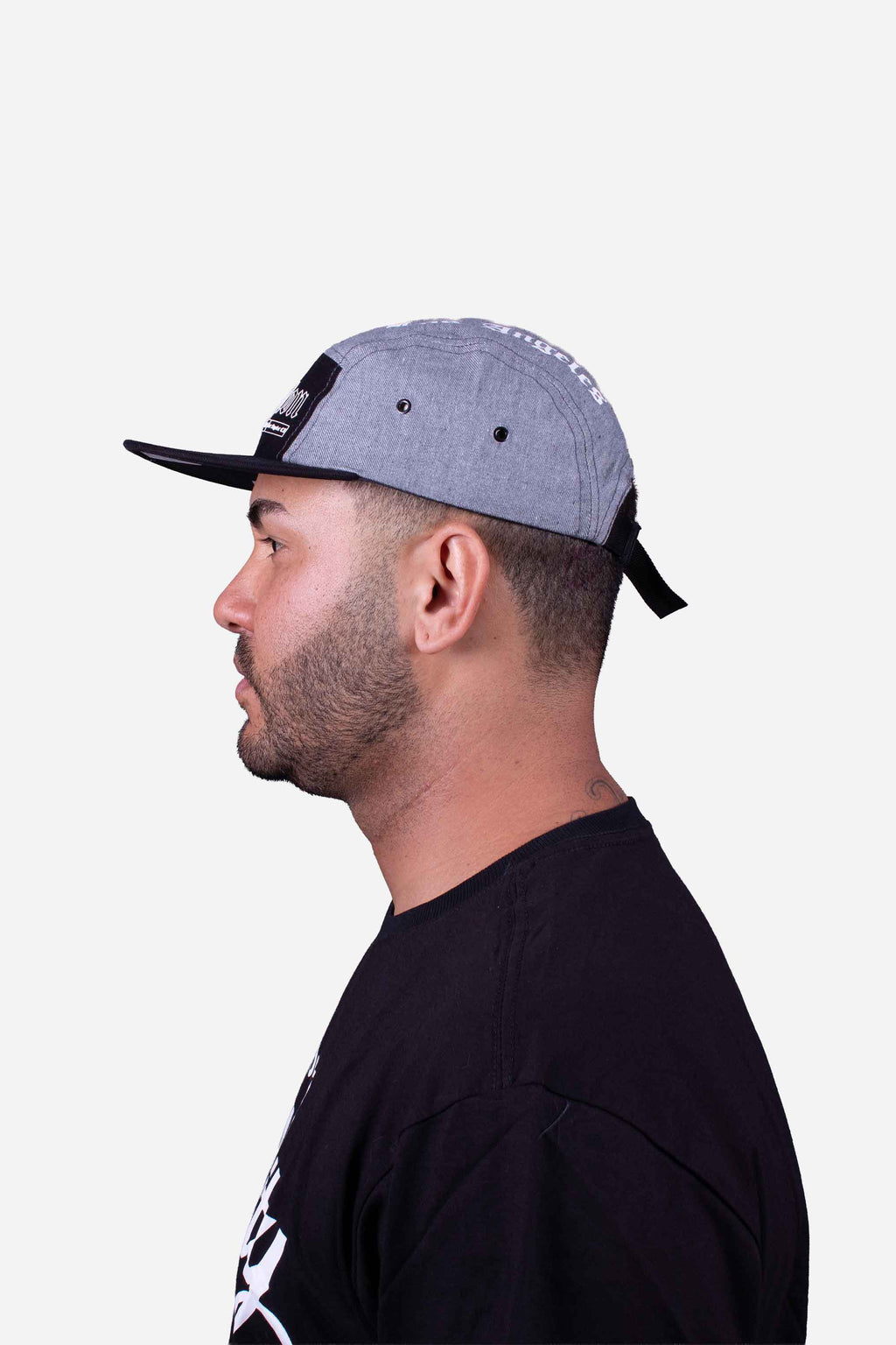 Boné Five Panel Collab Starter X Compton Los Angeles Cinza