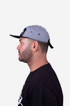 Boné Five Panel Collab Starter X Compton Los Angeles Cinza