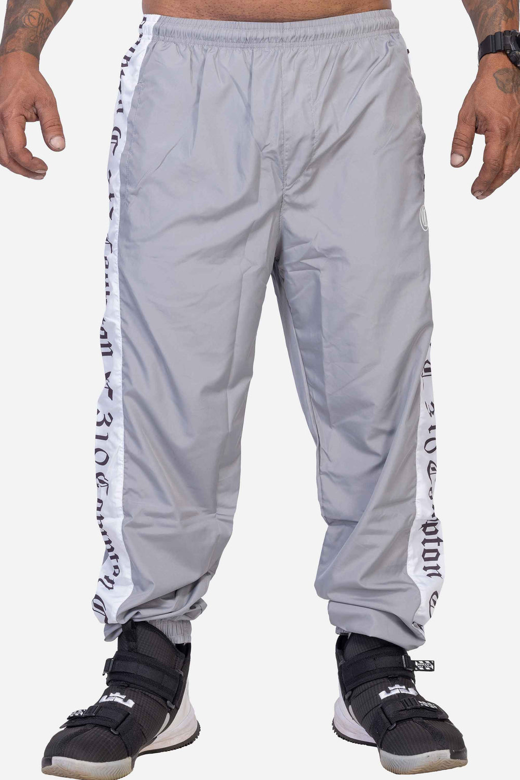 Calça Compton Tactel Faixa Cinza