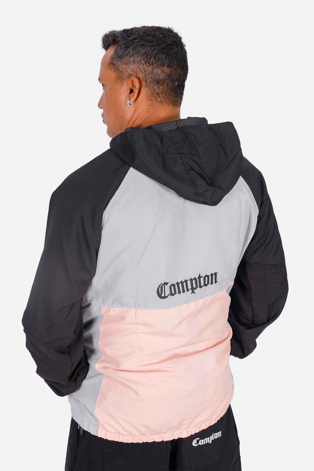 Jaqueta Compton Corta Vento Logo Refletivo Rosa