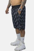 Bermuda Compton Tactel Full Printi Script Preta