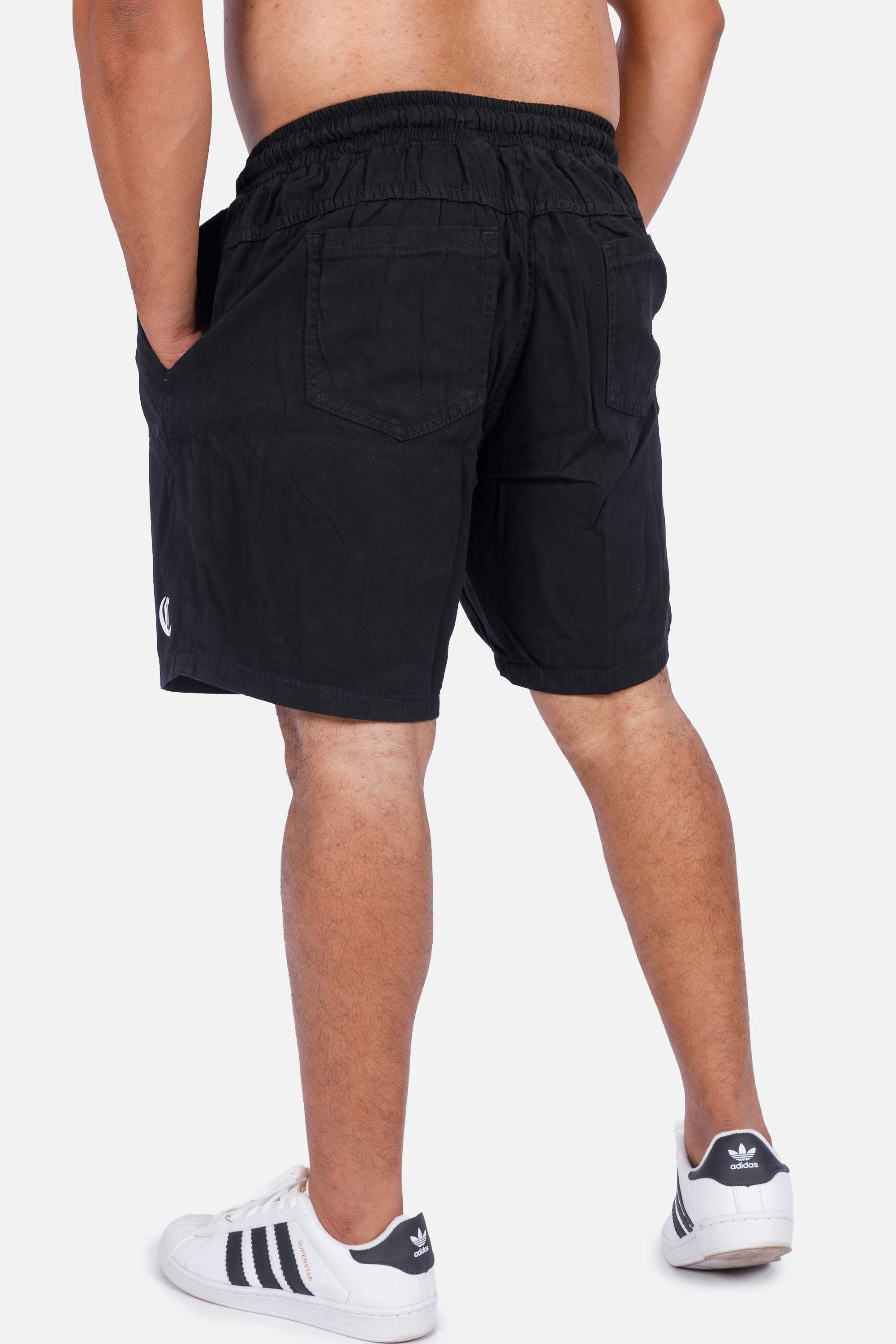 Bermuda Sarja Compton Curta Preta