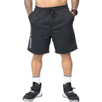 Bermuda Compton Moletinho Letter Bordada Preto