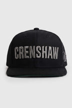 Boné Aba Reta Snapback Crenshaw Block Logo - Preto