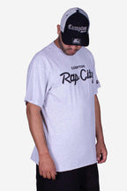 Camiseta Collab Starter x Compton Rap City Cinza Mescla
