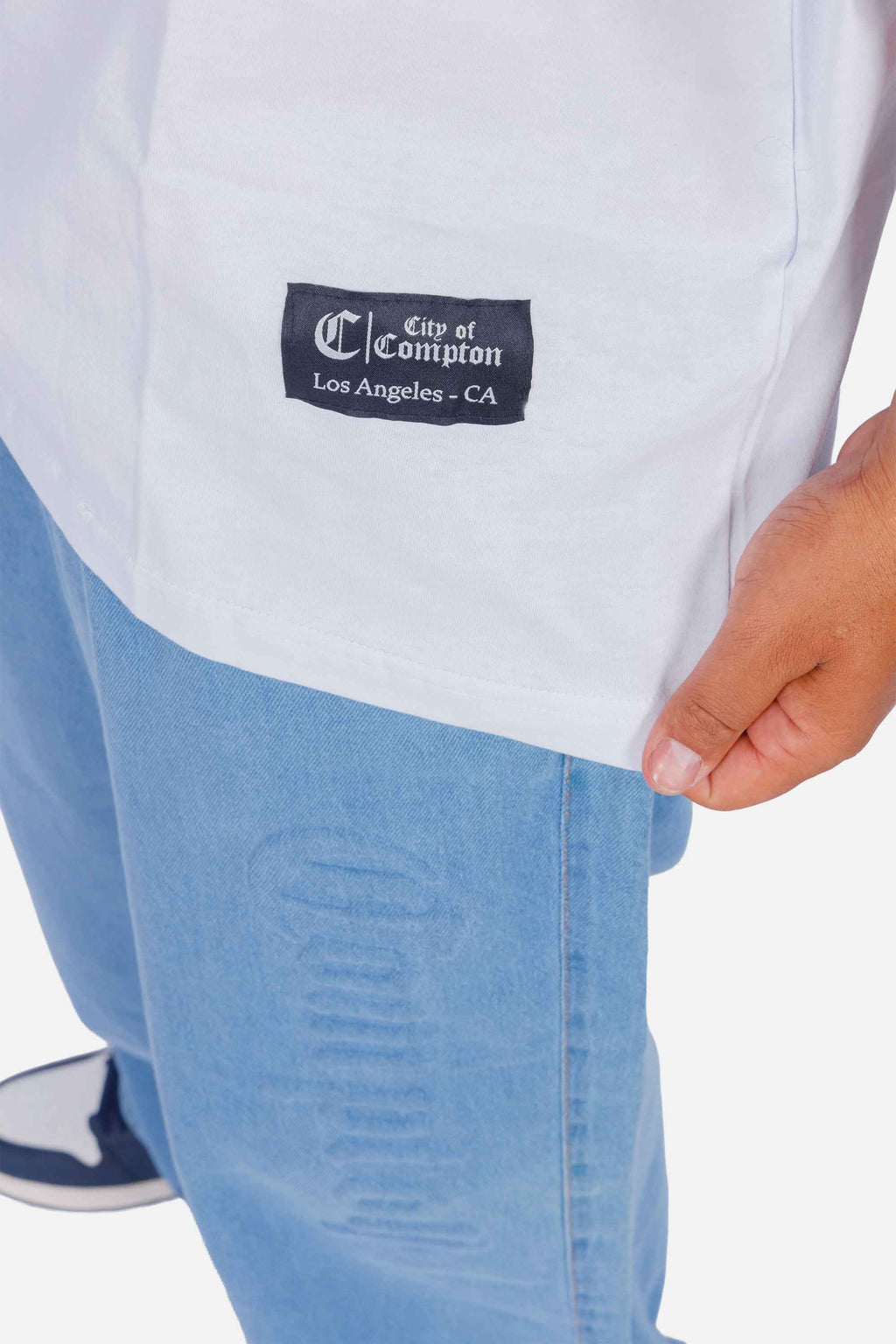 Camiseta Compton Oversized Classic Branca