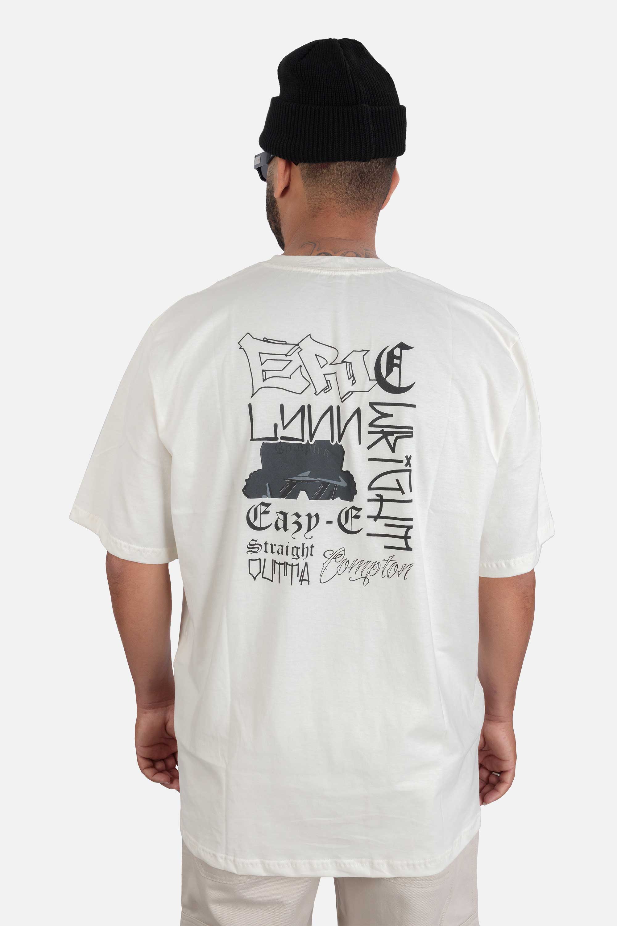 Camiseta Compton Oversized Eric Wright Tribute Off White