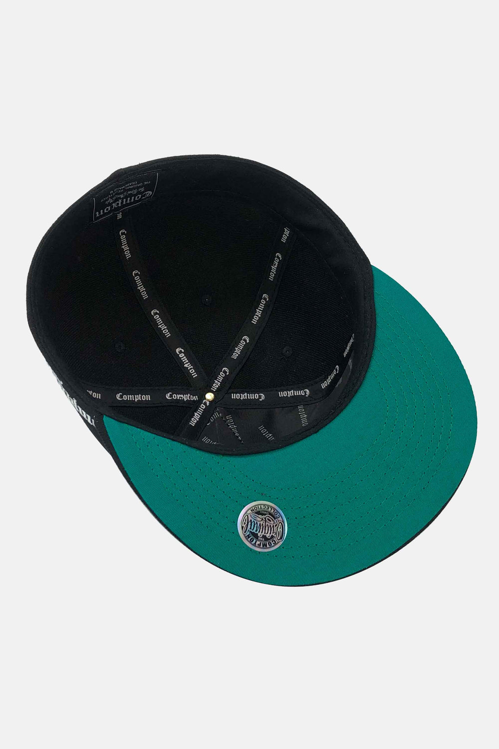 Boné Compton Aba Reta Classic Fechado Preto