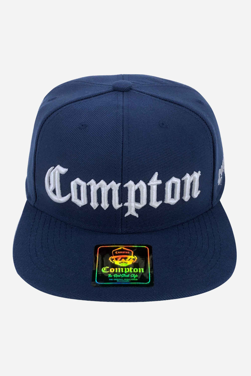 Boné Compton Aba Reta Snapback Classic Azul Marinho