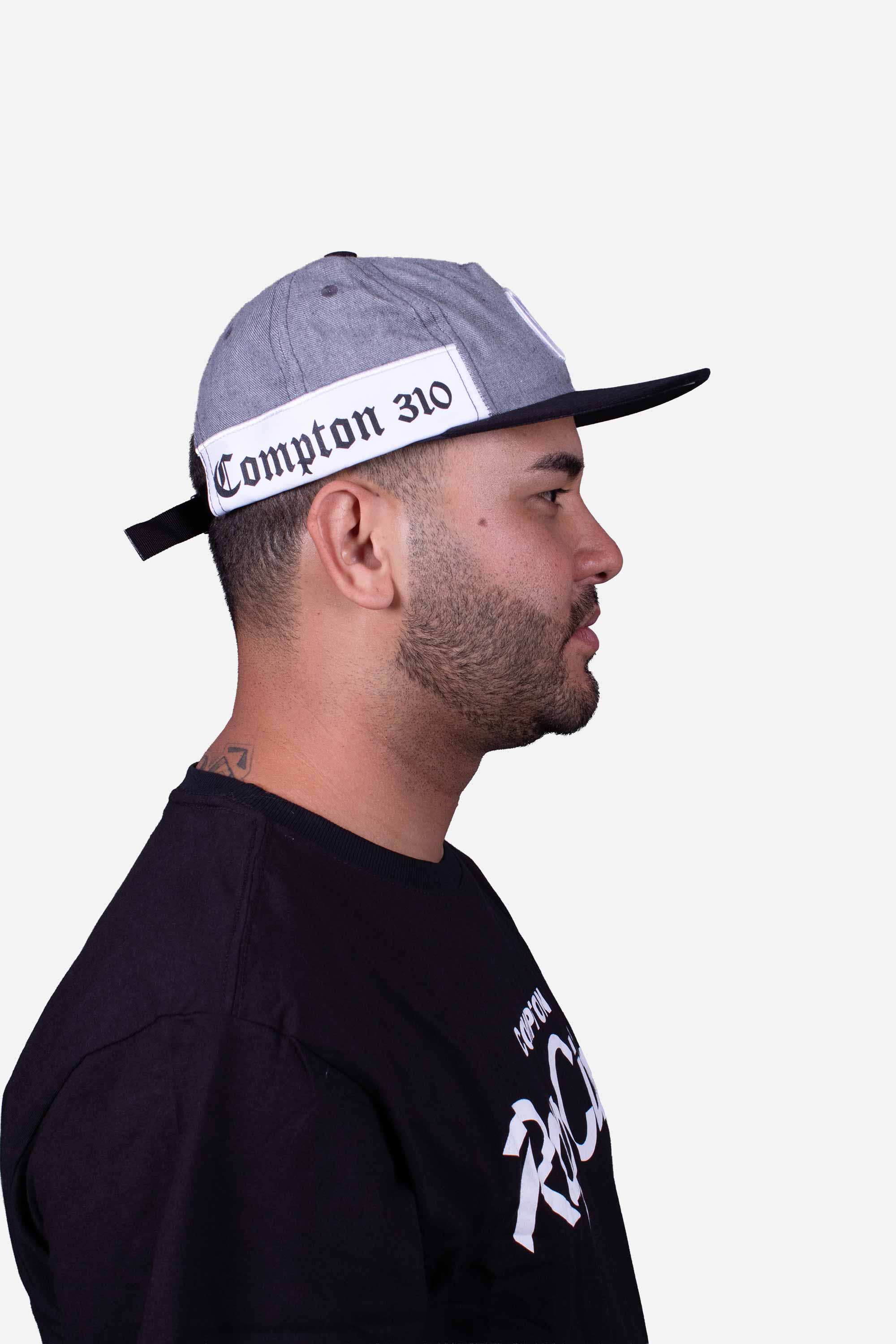 Boné Five Panel Collab Starter X Compton Desestruturado Cinza