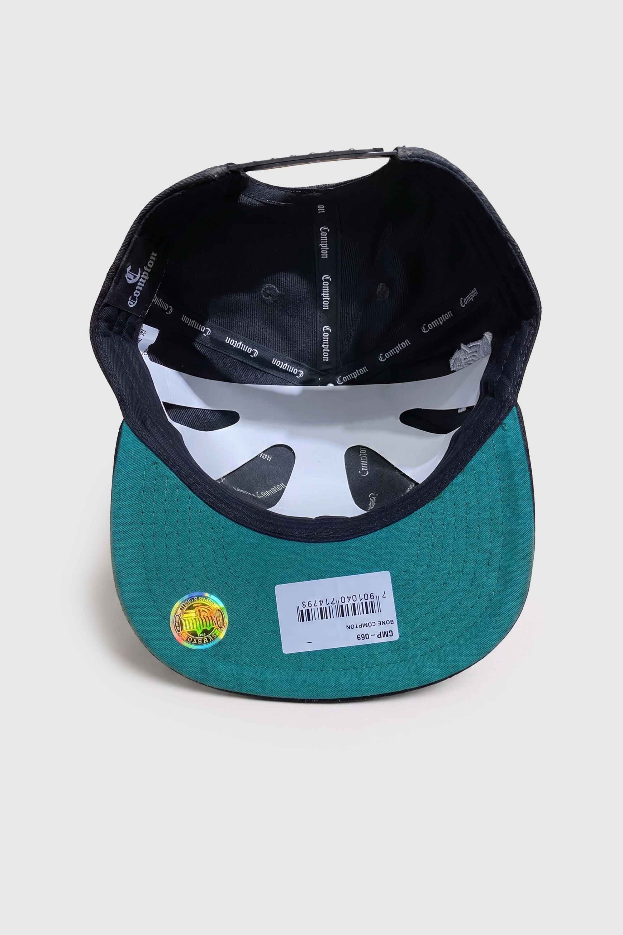 Boné Aba Reta Snapback Compton Real Gangsta Eazy-E - Preto