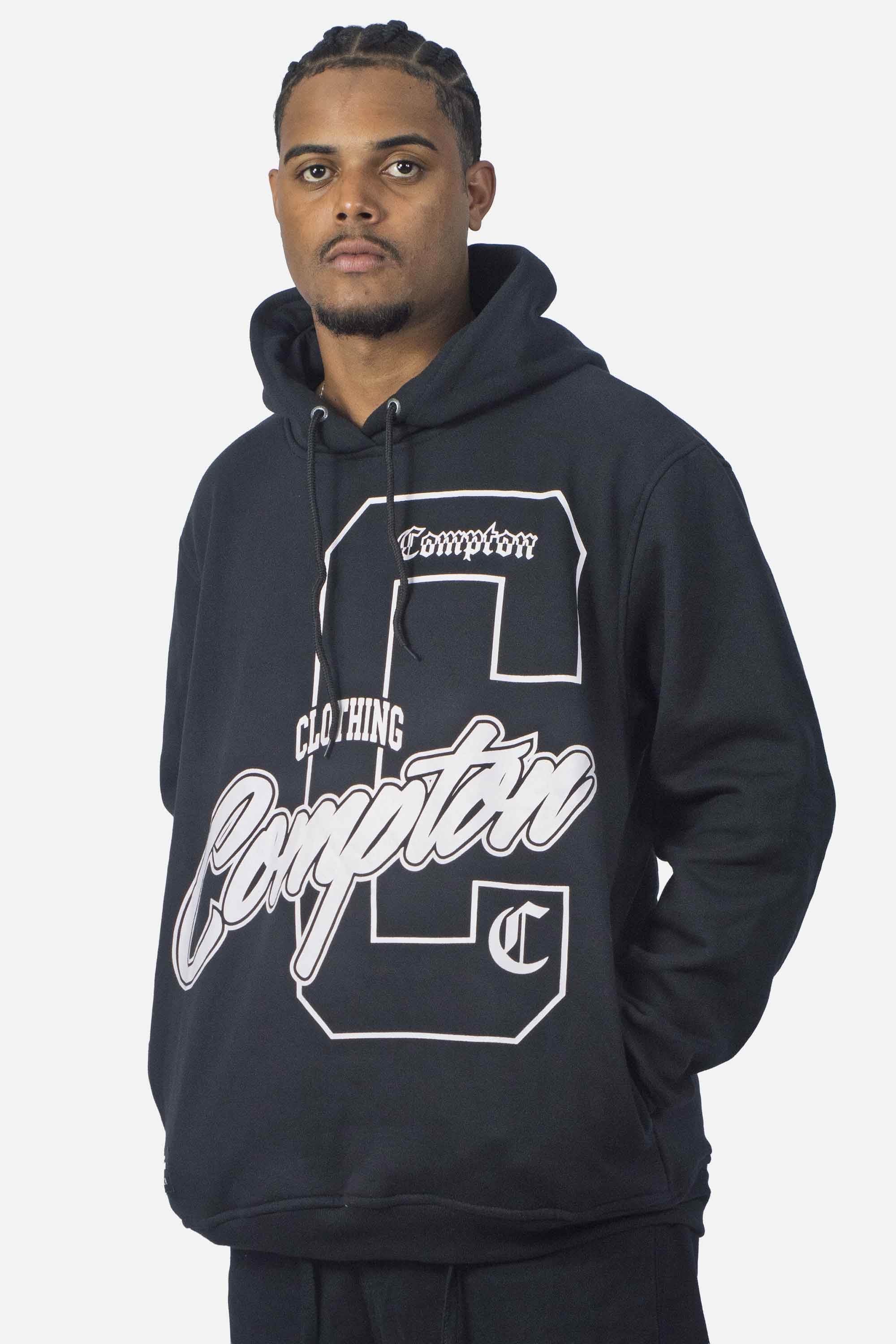 Moletom Compton Canguru Hood Certified Preto