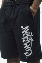 Bermuda Moletom Compton Drop Drained Preta