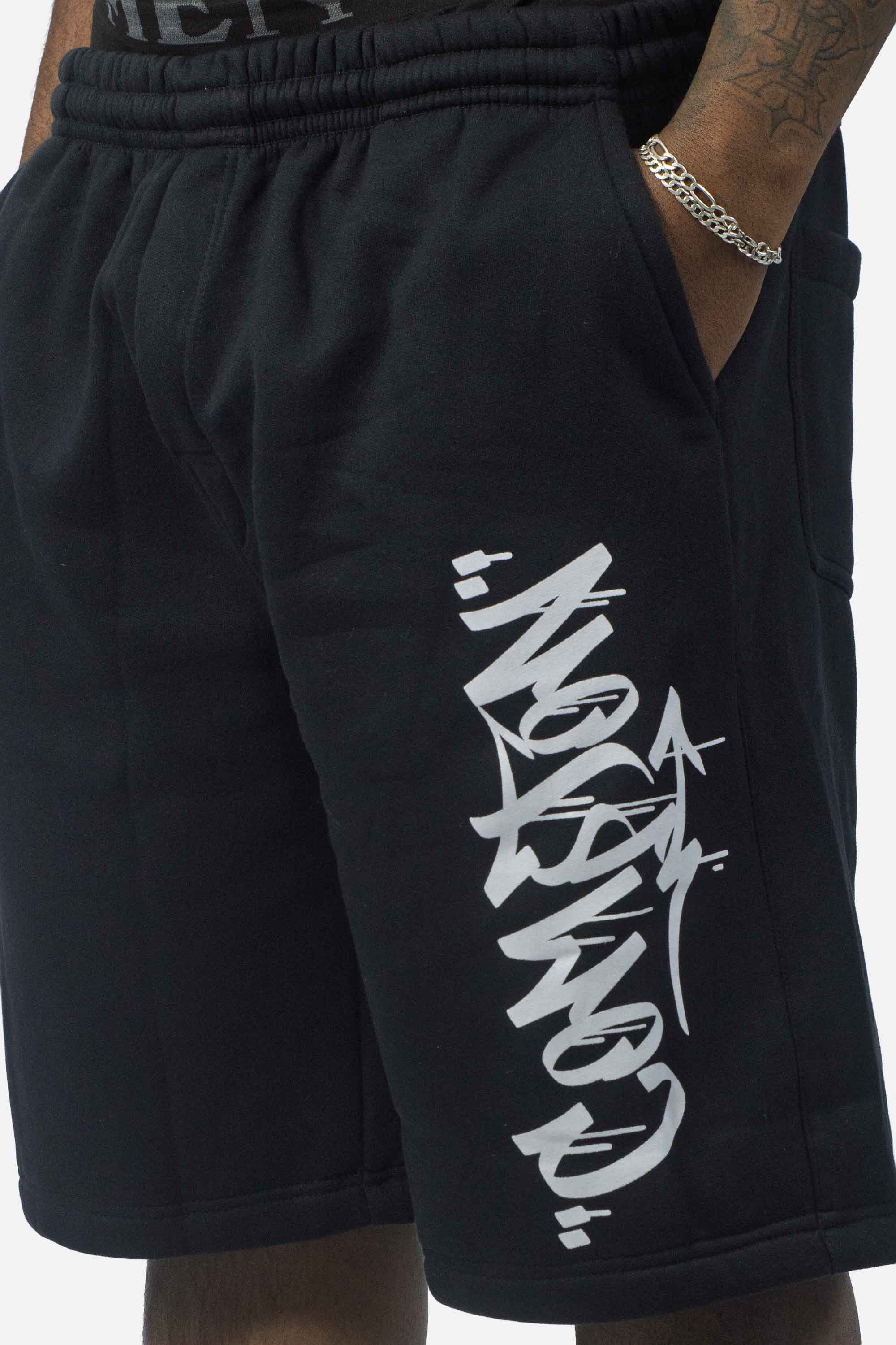 Bermuda Moletom Compton Drop Drained Preta