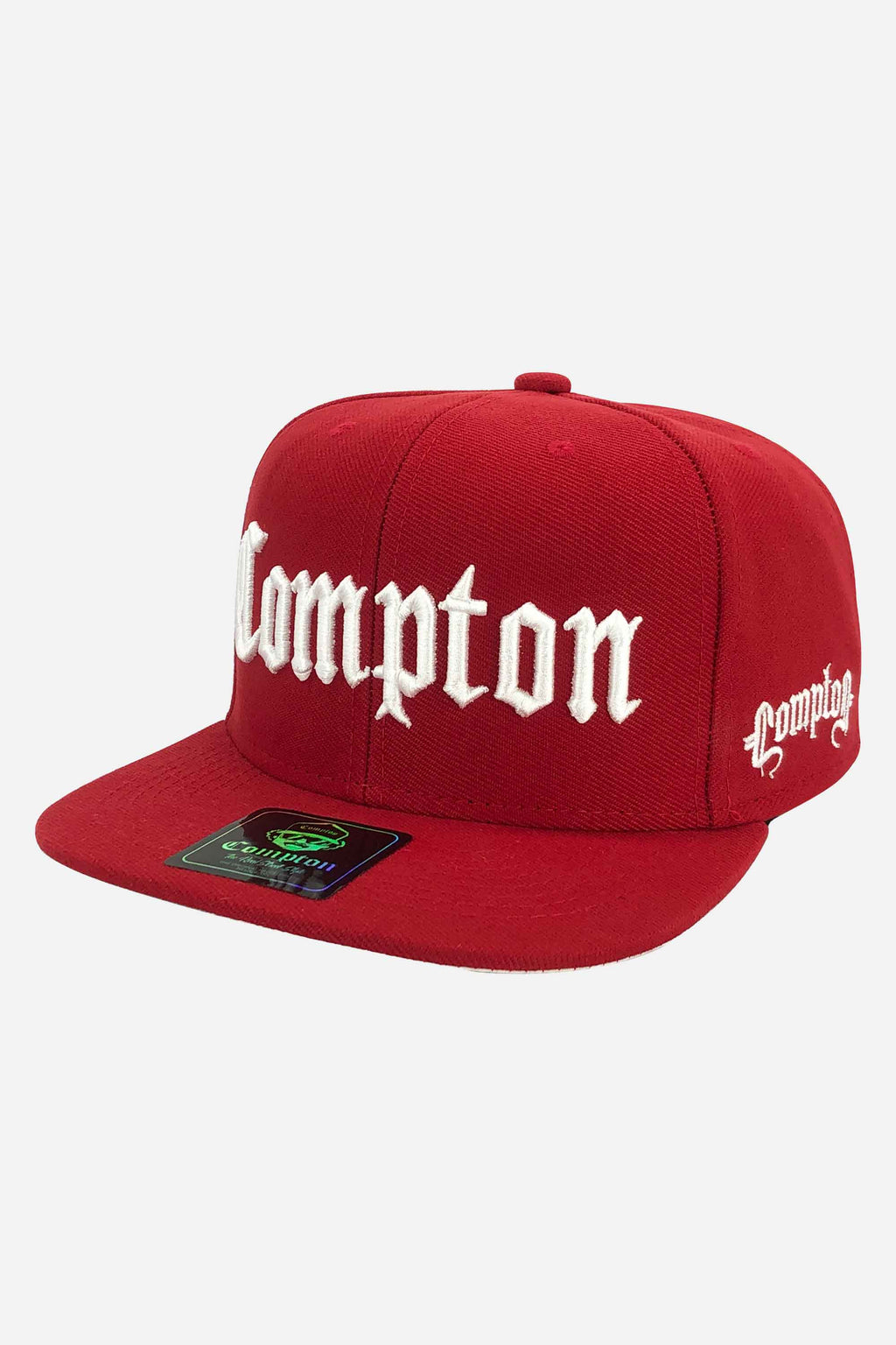 Boné Compton Aba Reta Snapback Classic Vermelho