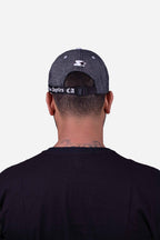 Boné Aba Curva Collab Starter X Compton Click Ninety9 Cinza