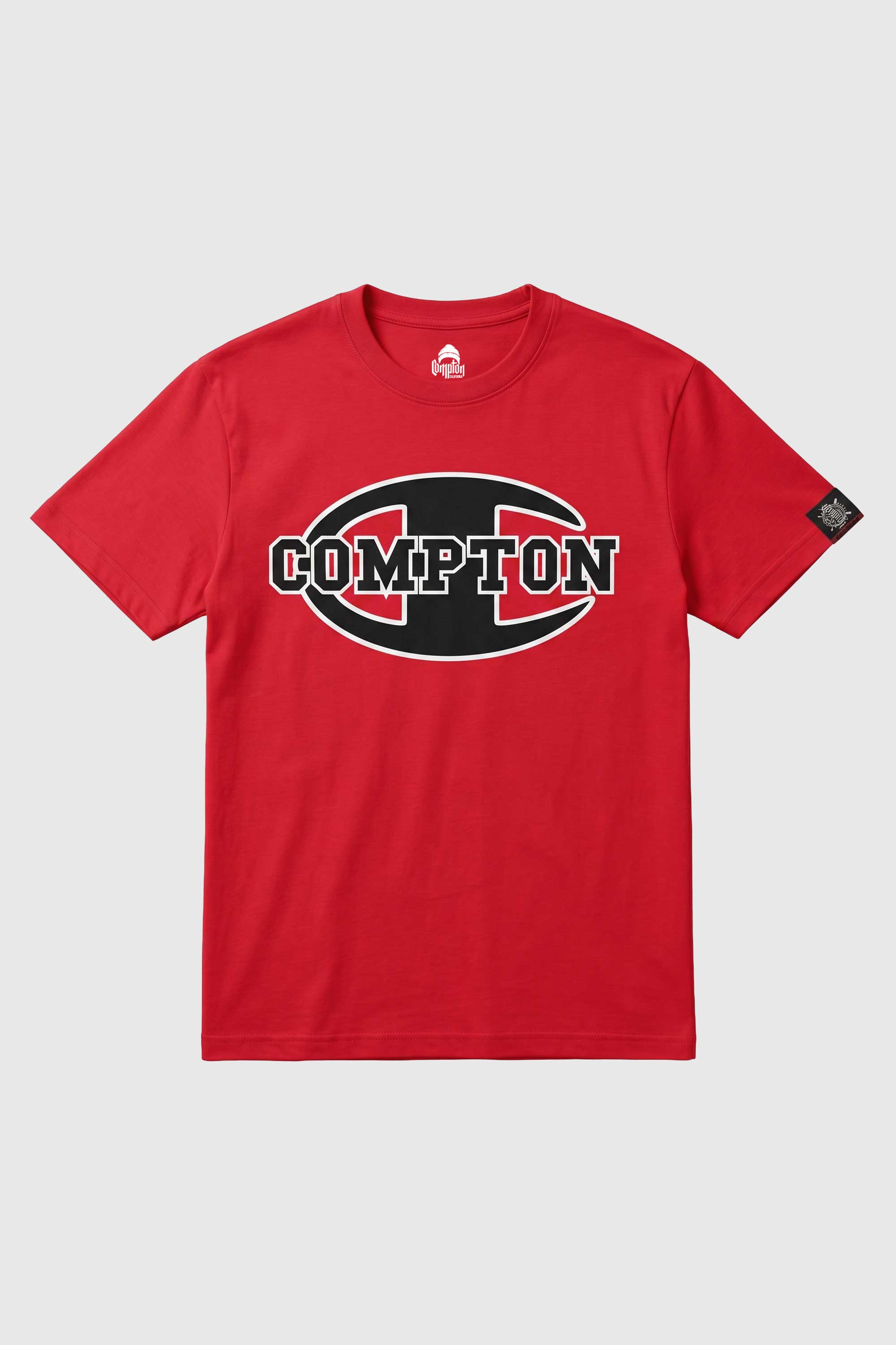 Camiseta Compton Manga Curta Sign Tag Vermelha