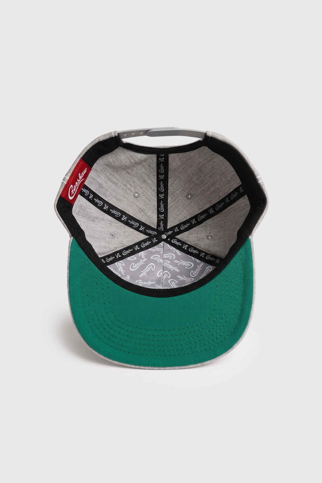Boné Aba Reta Snapback Crenshaw Logo - Cinza Mescla