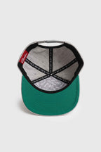 Boné Aba Reta Snapback Crenshaw Logo - Cinza Mescla