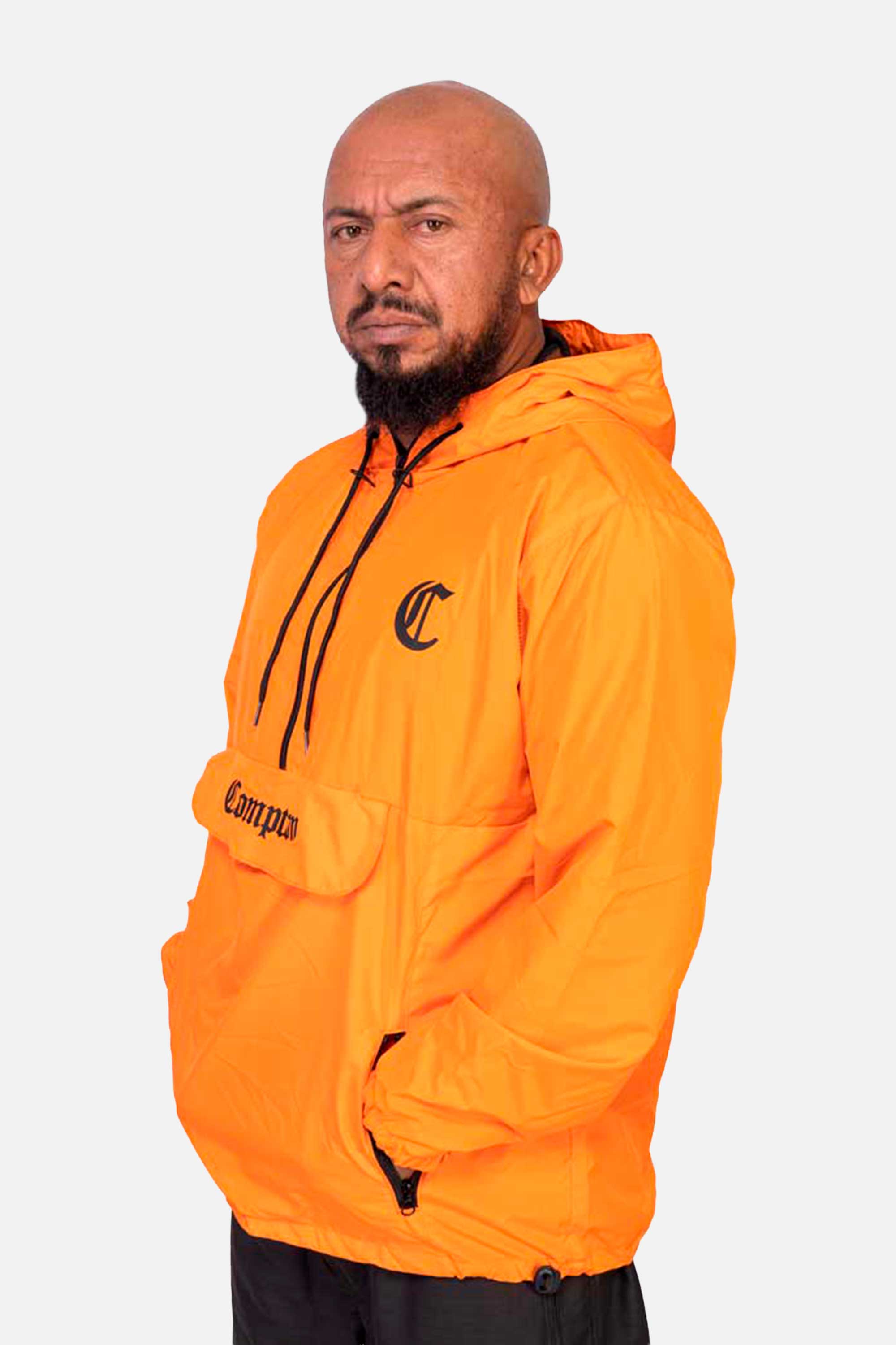 Jaqueta Compton Corta Vento Anorak Laranja